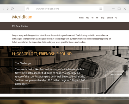 Meridican Site - Case Studies Summary Page